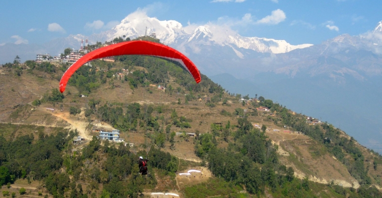 Paragliding in Nepal